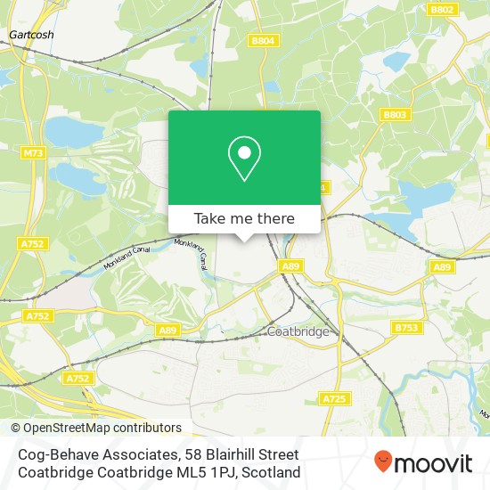 Cog-Behave Associates, 58 Blairhill Street Coatbridge Coatbridge ML5 1PJ map