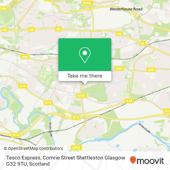 Tesco Express, Comrie Street Shettleston Glasgow G32 9TU map