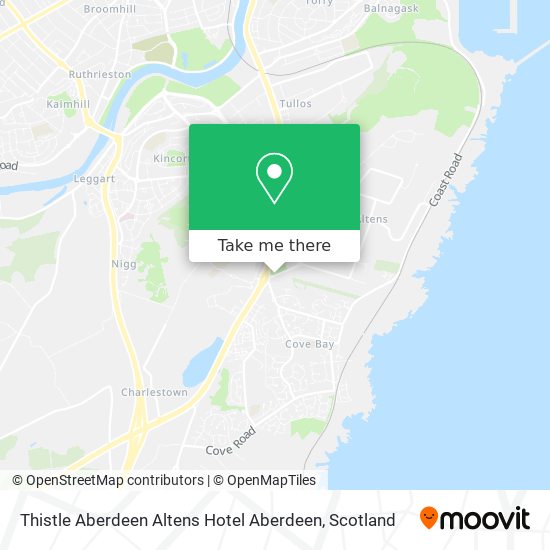 Thistle Aberdeen Altens Hotel Aberdeen map