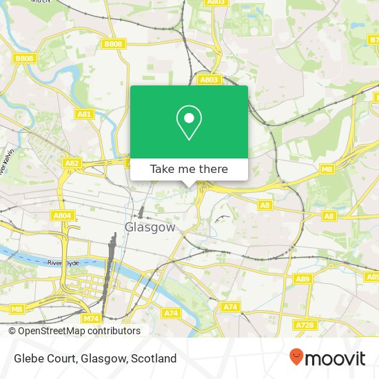 Glebe Court, Glasgow map