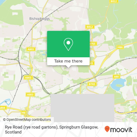 Rye Road (rye road gartons), Springburn Glasgow map
