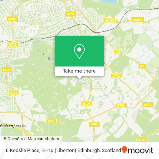 6 Kedslie Place, EH16 (Liberton) Edinburgh map