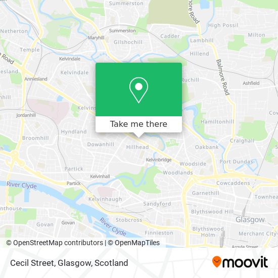 Cecil Street, Glasgow map