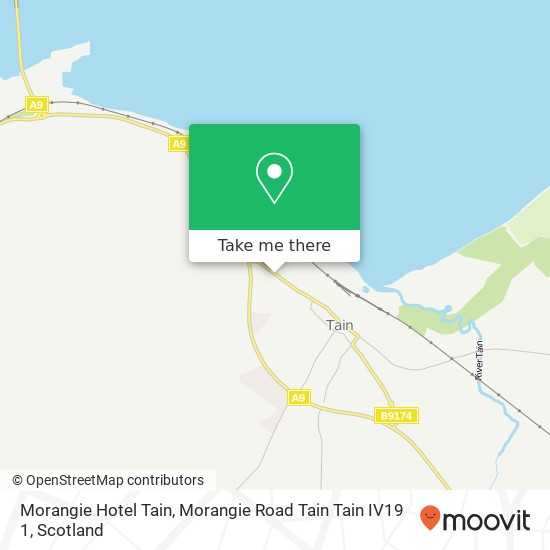 Morangie Hotel Tain, Morangie Road Tain Tain IV19 1 map