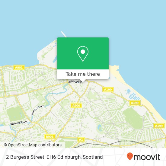 2 Burgess Street, EH6 Edinburgh map