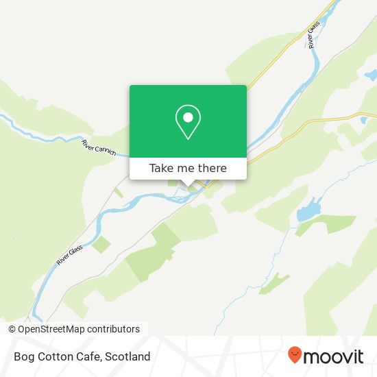 Bog Cotton Cafe, Cannich Beauly map