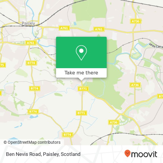 Ben Nevis Road, Paisley map