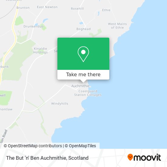 The But 'n' Ben Auchmithie map