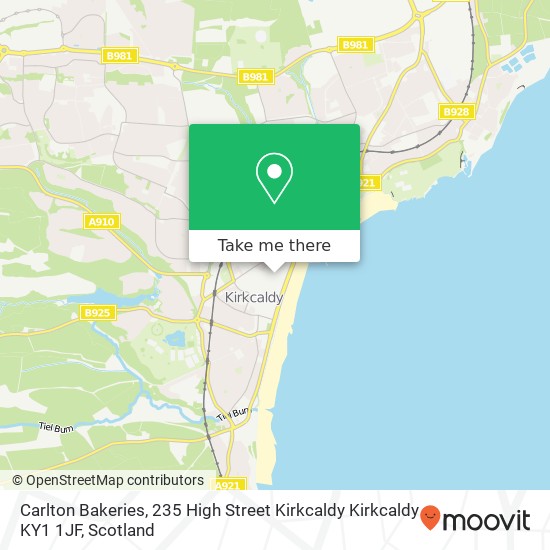 Carlton Bakeries, 235 High Street Kirkcaldy Kirkcaldy KY1 1JF map