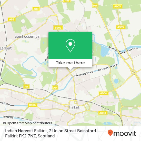 Indian Harvest Falkirk, 7 Union Street Bainsford Falkirk FK2 7NZ map