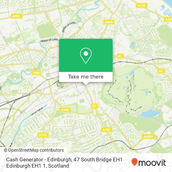 Cash Generator - Edinburgh, 47 South Bridge EH1 Edinburgh EH1 1 map