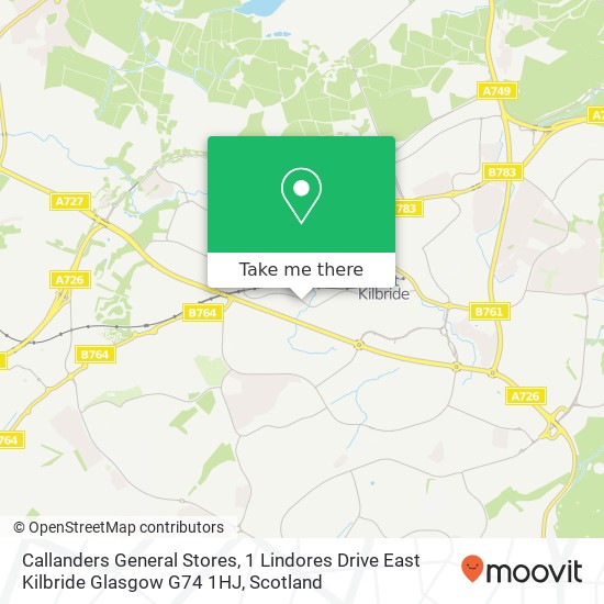 Callanders General Stores, 1 Lindores Drive East Kilbride Glasgow G74 1HJ map