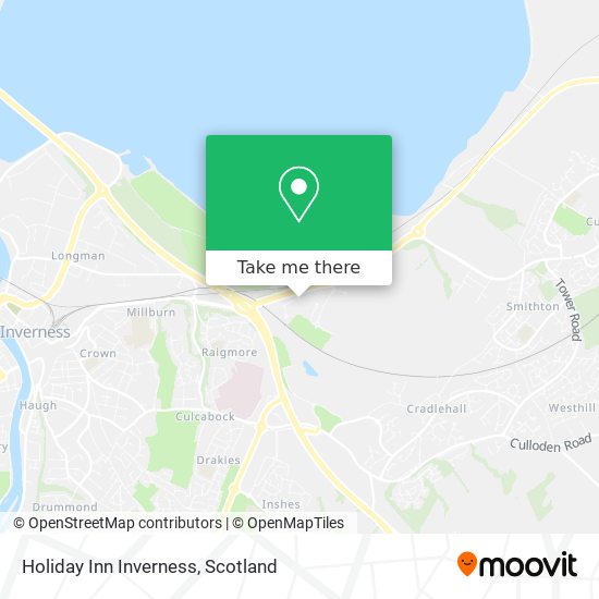Holiday Inn Inverness map