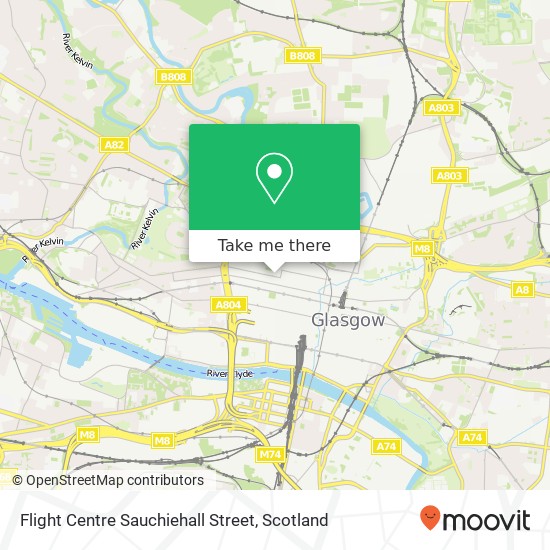 Flight Centre Sauchiehall Street map