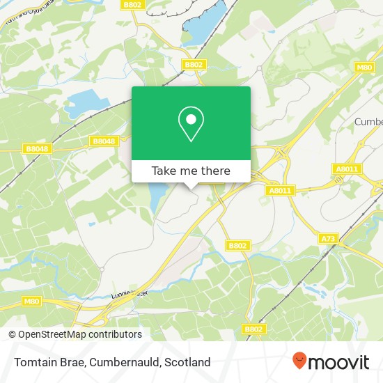 Tomtain Brae, Cumbernauld map