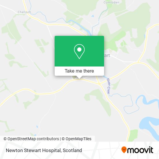 Newton Stewart Hospital map