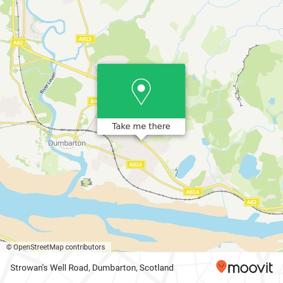 Strowan's Well Road, Dumbarton map