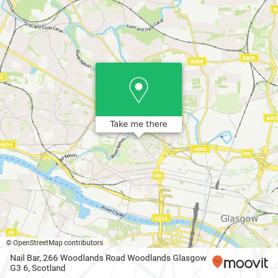 Nail Bar, 266 Woodlands Road Woodlands Glasgow G3 6 map