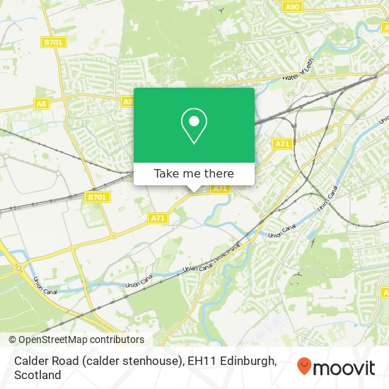 Calder Road (calder stenhouse), EH11 Edinburgh map