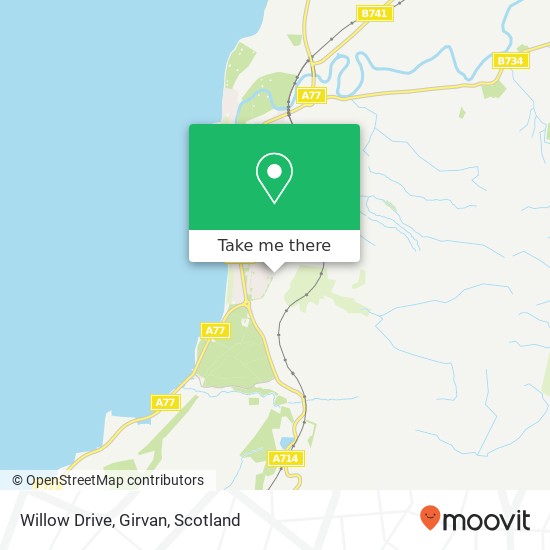 Willow Drive, Girvan map