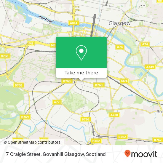 7 Craigie Street, Govanhill Glasgow map