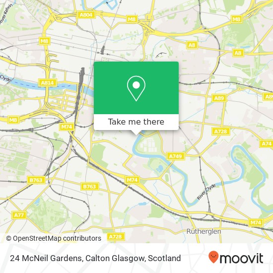 24 McNeil Gardens, Calton Glasgow map
