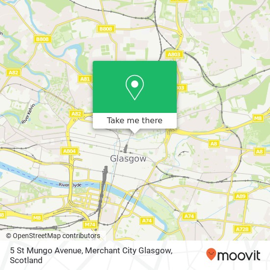 5 St Mungo Avenue, Merchant City Glasgow map