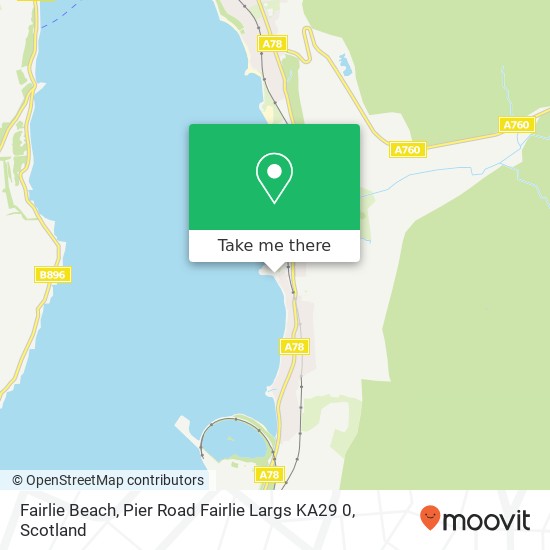 Fairlie Beach, Pier Road Fairlie Largs KA29 0 map