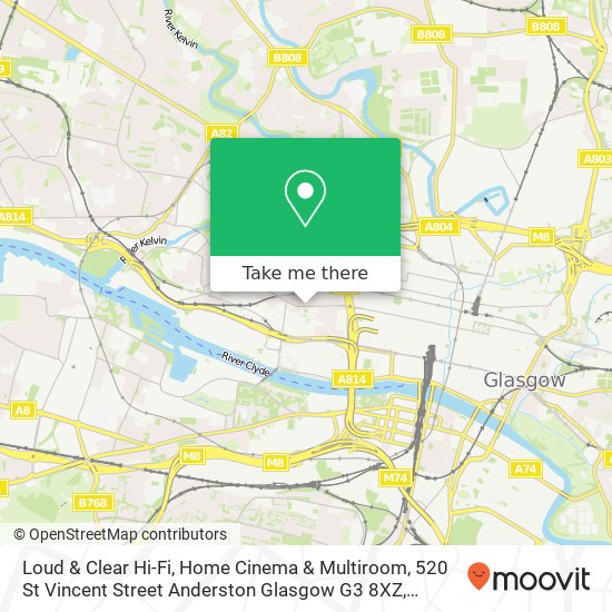 Loud & Clear Hi-Fi, Home Cinema & Multiroom, 520 St Vincent Street Anderston Glasgow G3 8XZ map