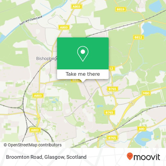 Broomton Road, Glasgow map