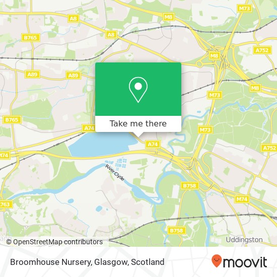 Broomhouse Nursery, Glasgow map
