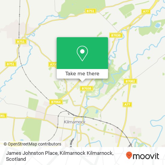 James Johnston Place, Kilmarnock Kilmarnock map