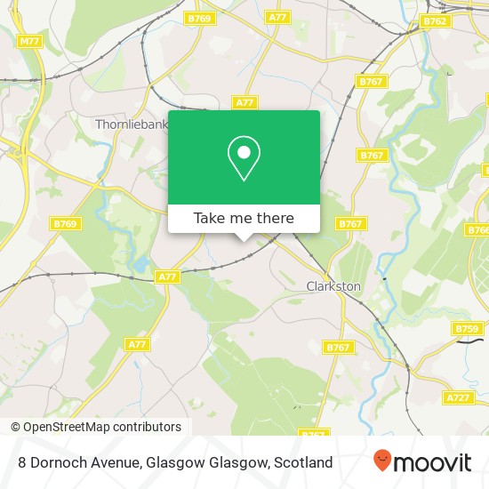 8 Dornoch Avenue, Glasgow Glasgow map