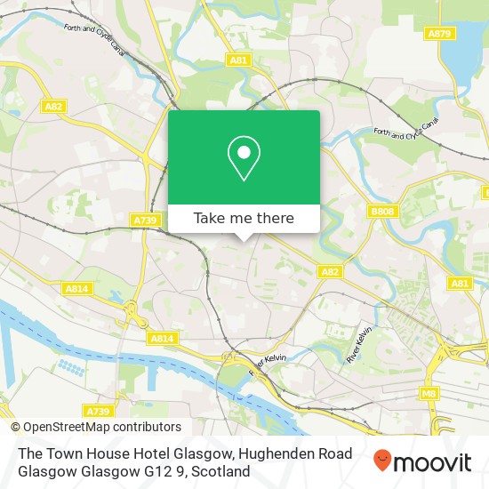 The Town House Hotel Glasgow, Hughenden Road Glasgow Glasgow G12 9 map