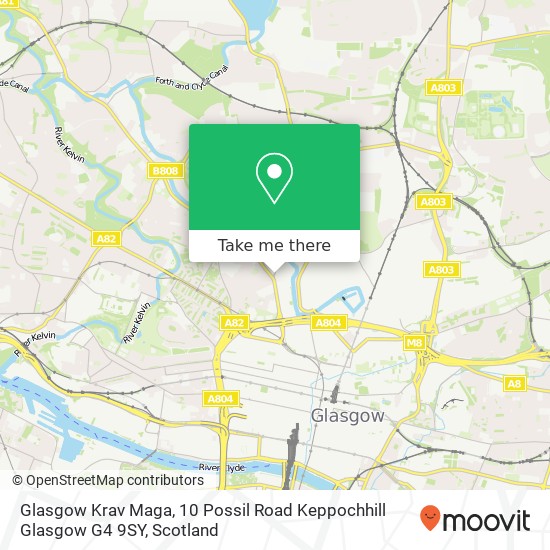 Glasgow Krav Maga, 10 Possil Road Keppochhill Glasgow G4 9SY map