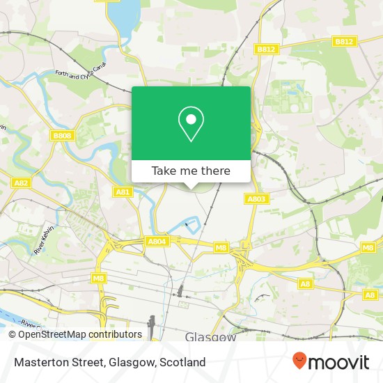 Masterton Street, Glasgow map