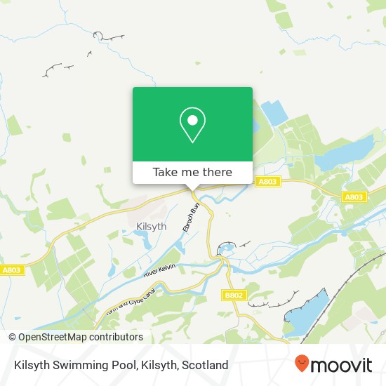 Kilsyth Swimming Pool, Kilsyth map