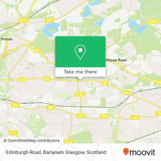 Edinburgh Road, Barlanark Glasgow map