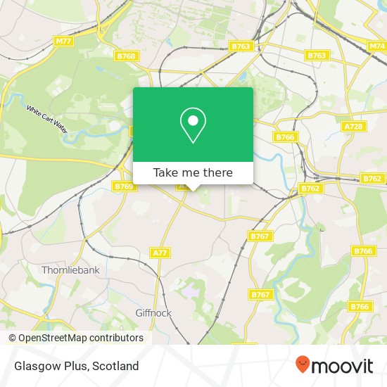 Glasgow Plus map