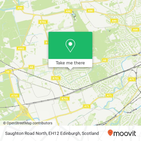 Saughton Road North, EH12 Edinburgh map