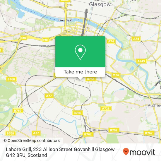Lahore Grill, 223 Allison Street Govanhill Glasgow G42 8RU map