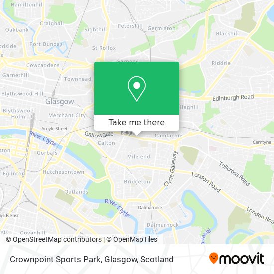 Crownpoint Sports Park, Glasgow map