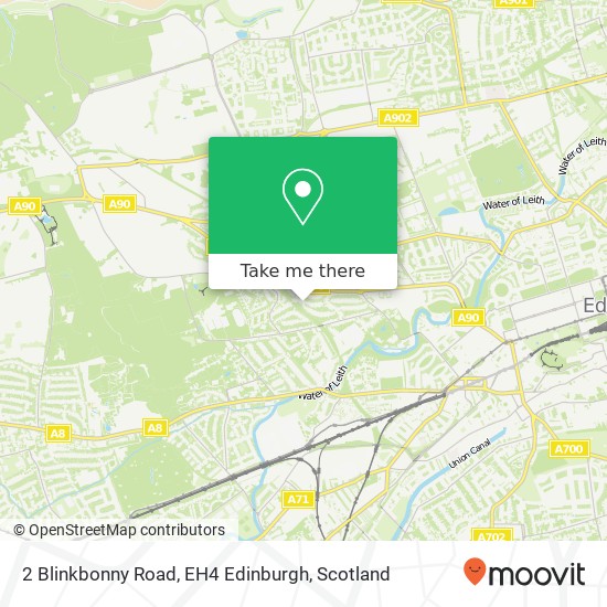 2 Blinkbonny Road, EH4 Edinburgh map