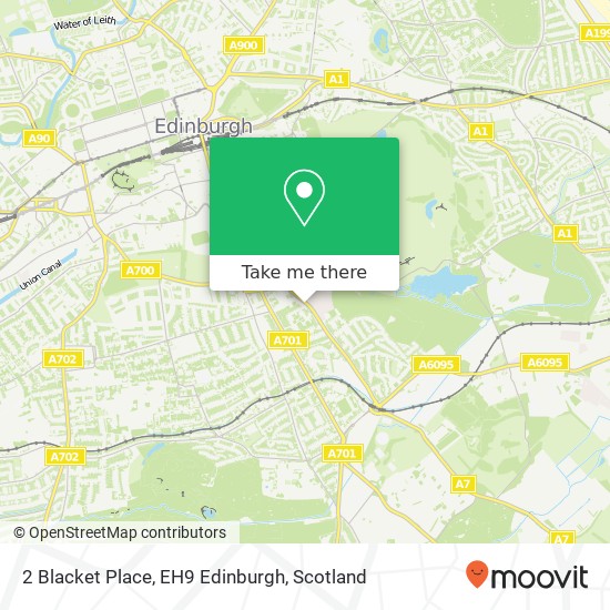 2 Blacket Place, EH9 Edinburgh map