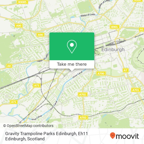 Gravity Trampoline Parks Edinburgh, Eh11 Edinburgh map