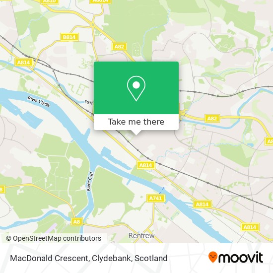 MacDonald Crescent, Clydebank map