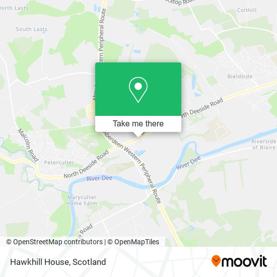 Hawkhill House map