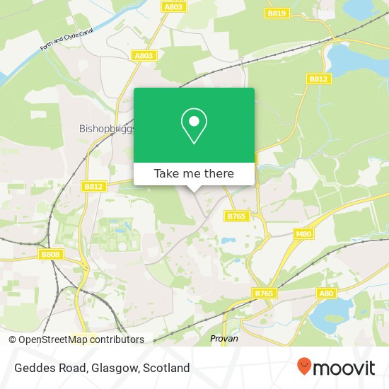 Geddes Road, Glasgow map