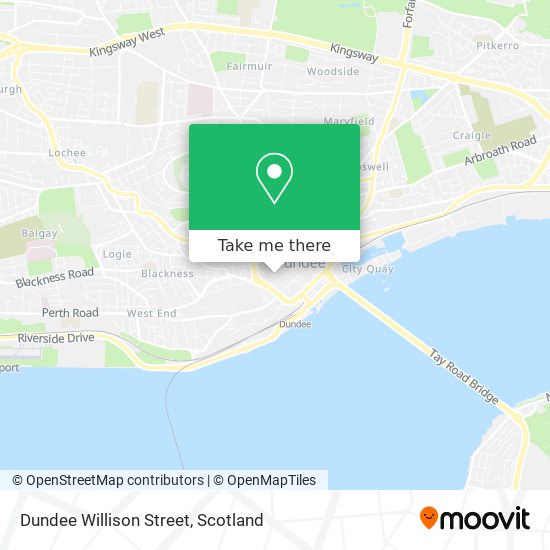 Dundee Willison Street map