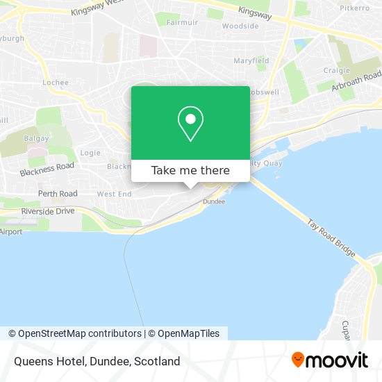 Queens Hotel, Dundee map